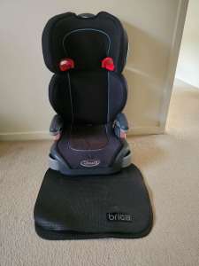 Graco Booster Seat with Back and Seat Mat