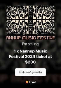 Nannup music festival tickets