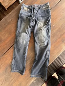 Triumph Motorcycle Kevlar Lined Jeans. Size 32 Waist