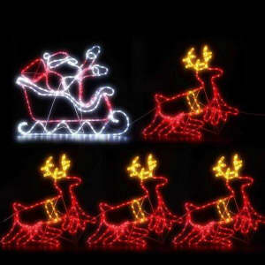 Jingle Jollys Christmas Motif Lights LED Rope Reindeer