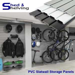 Garage Storage PVC Slat Wall Panels & Accessories FROM