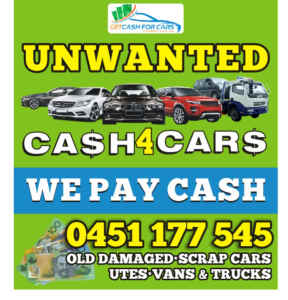 we buy all scrap cars vans, Utes and Truck