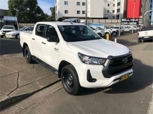 2021 Toyota Hilux GUN136R Facelift SR Hi-Rider White 6 Speed Automatic Double Cab Pick Up