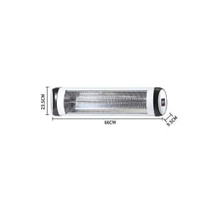 Spector 1500W Electric Infrared Patio Heater Radiant Strip Indoor