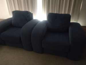 used good single seat lounges and 3 seater suite tough fabric