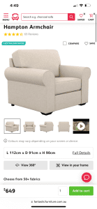 1 seater lounge only