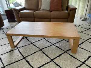 Beachwood timber coffee table for sale