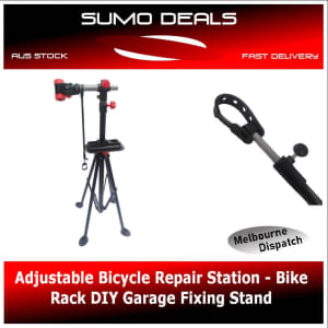 Adjustable Bicycle Repair Station - Bike Rack DIY