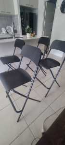 Chocolate chairs x4 set 