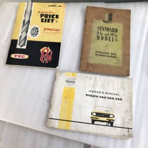 Volvo & vintage vehicle manuals $20 for the collection