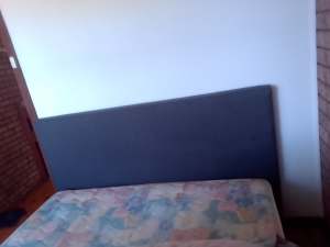 Queen bed headboard and mattress