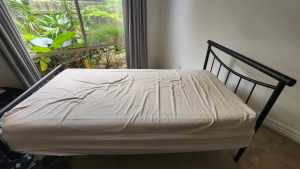 King single bed with mattress