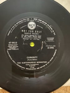 Vinyl Record The Subterranean Monastery - Curiosity (45rpm single)