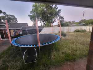 free trampoline give away. Need to take it down yourself 