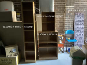 3 VARIOUS SIZE SHELVES FOR ALL PURPOSES 