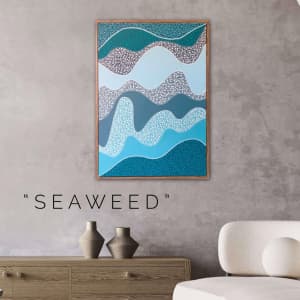 Artwork – “SEAWEED “ – Hand Painted by Artist Nikki Silk – READ AD