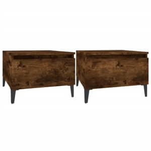 Uwchlan Side Tables 2 pcs Smoked Oak 50x46x35 cm Engineered Wood...