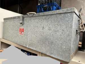 Galvanised Metal Tool Box