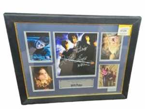 Framed Autographed Harry Potter Memorabilia (028000176798)