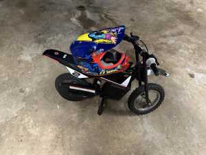 Razor Electric Motobike and Kids Helmet - Pick Up Only 