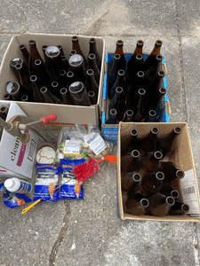 Home Brew Kit and Bottles