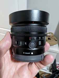 Sony 24mm f2.8 lens, still has 18 months warranty from Sony.