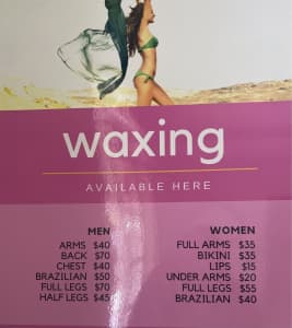 Female and male waxing
