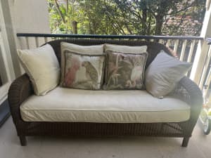 Pottery Barn Palmetto Outdoor all-weather wicke 3 seater sofa- RRP $4K