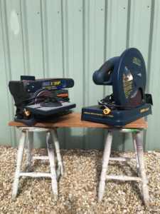 Metal Cut-off Saw and Linisher Belt Sander Combo.