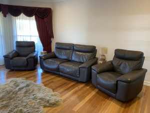 Electric leather recliners