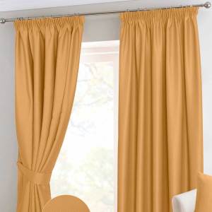 2 pair light yellow blackout curtain size: 1.2x2.3m each, used but goo