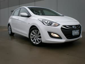 2015 Hyundai i30 GD4 Series II MY16 Active Winter White 6 Speed Sports Automatic Hatchback