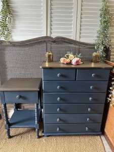 UPCYCLED NAVY DRAWERS