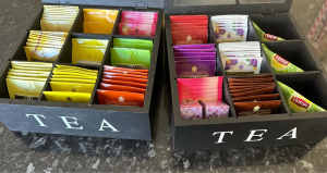 Range of Herbal Tea Bags in 2 Wooden Boxes