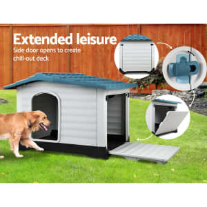 Dog Kennel Kennels Outdoor Plastic Pet House Puppy Extra Large XL Outs