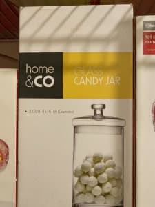 Candy jars assorted sizes