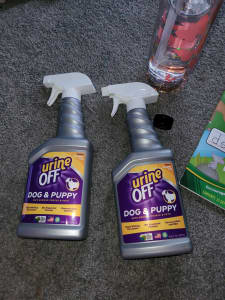 Urine Off dog & puppy spray both for $56 or $30 each