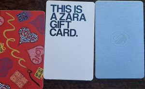 Zara, Mecca, Swarovski and Lorna Jane gift cards