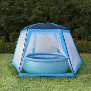 Pool Tent Fabric 660x580x250 cm Blue...