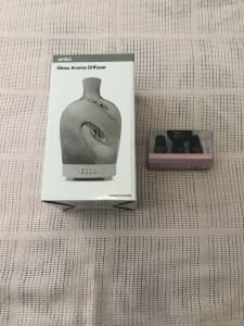 Kmart Grey Glass Aroma Diffuser~ Brand New in the box