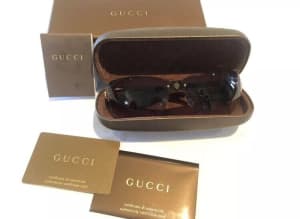 Authentic Gucci Women’s Sunglasses Gold /Brown G Logo