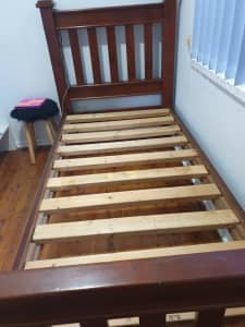Single bed, solid Timber