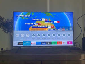 tcl 50 inch 4k smart tv with remote wifi, netflix, youtube, good worki