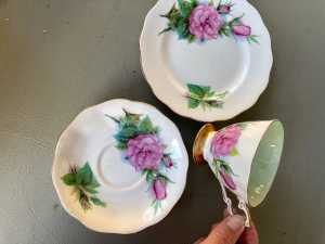 Royal Albert cups and saucers as listed