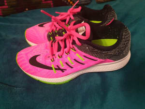 Nike Zoom Elite 8 Youth Girls Running Shoes Trainers Pink
