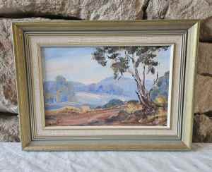 PENDING - Vintage Original Oil Painting The Road Home Helen Neilley