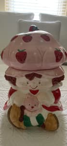 Vintage Strawberry Shortcake Cookie Jar in Box American Greetings
