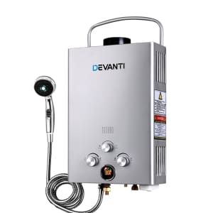 Devanti Outdoor Gas Water Heater Silver