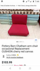 Pottery barn Chatham Outdoor cushions X 3 sets, Brand New