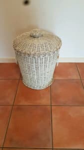 cane basket with lid perfect for storage